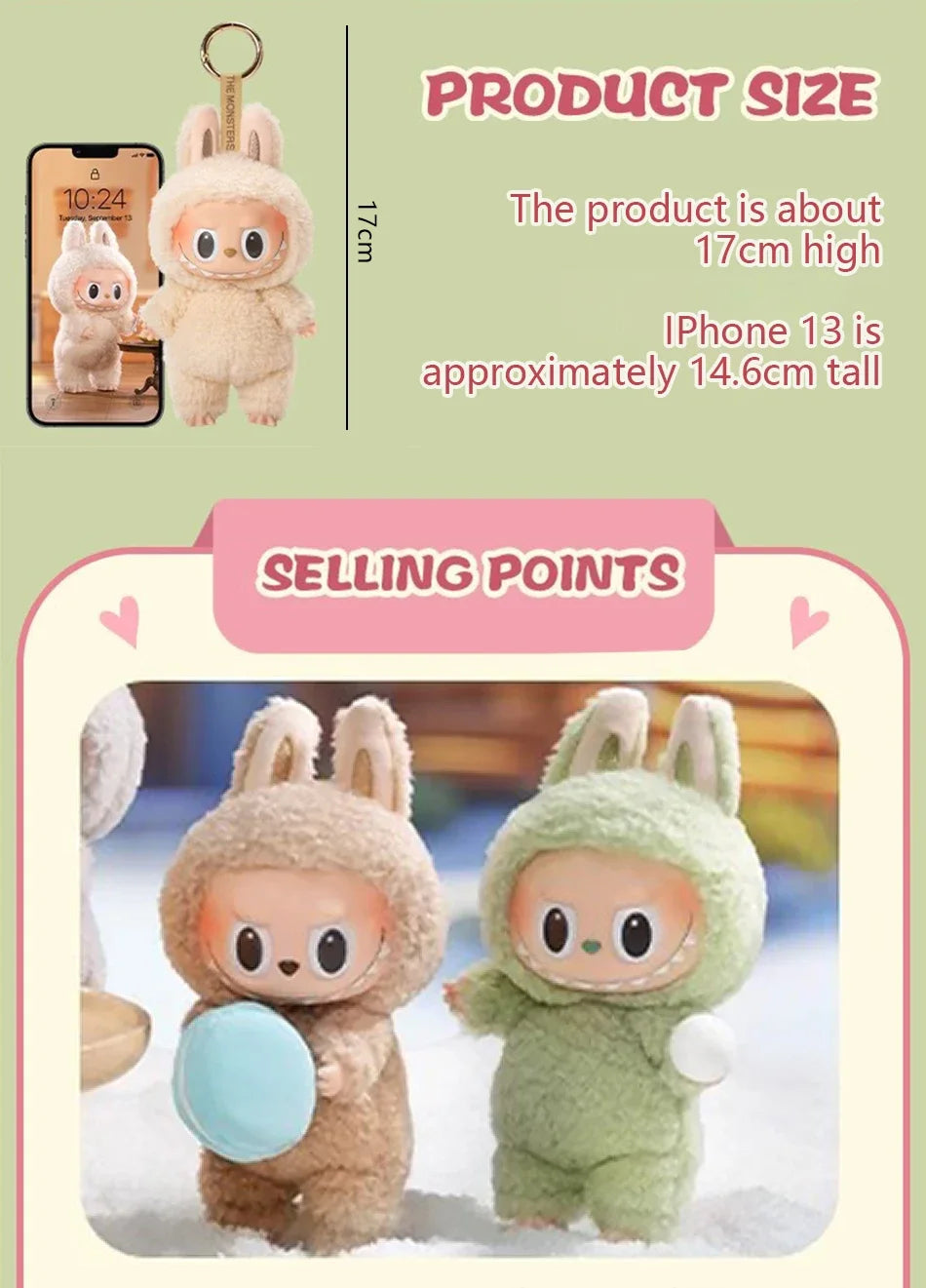 Labubu The Monsters Keychain